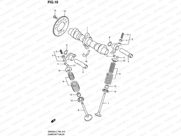 10 - CAMSHAFT/VALVE