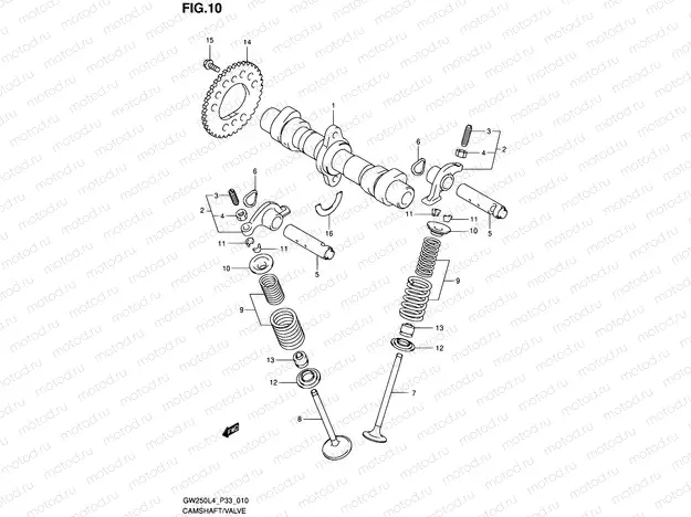 10 - CAMSHAFT/VALVE