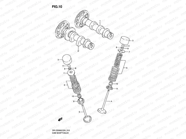10 - CAMSHAFT/VALVE