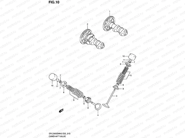 10 - CAMSHAFT/VALVE