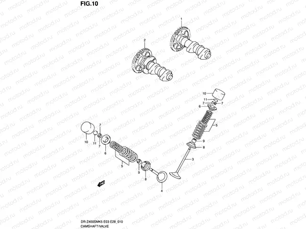 10 - CAMSHAFT/VALVE
