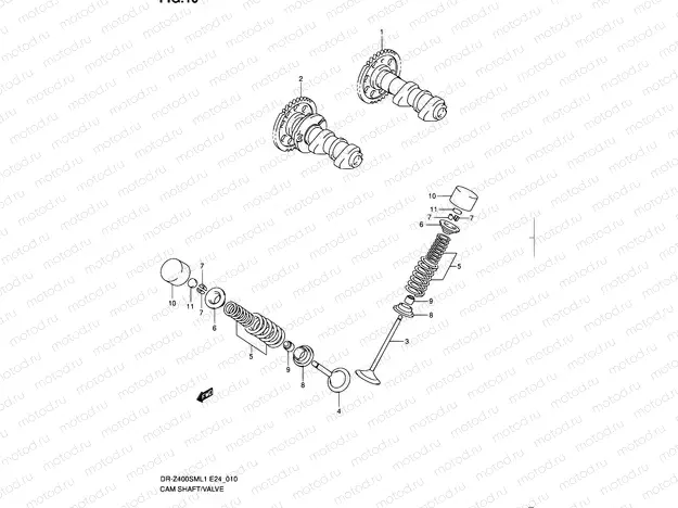 10 - CAMSHAFT/VALVE