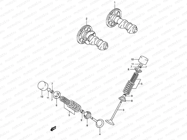 10 - CAMSHAFT/VALVE