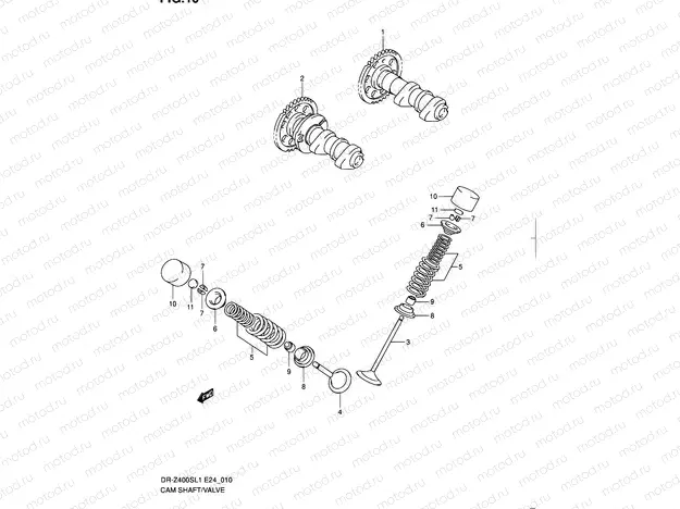 10 - CAMSHAFT/VALVE