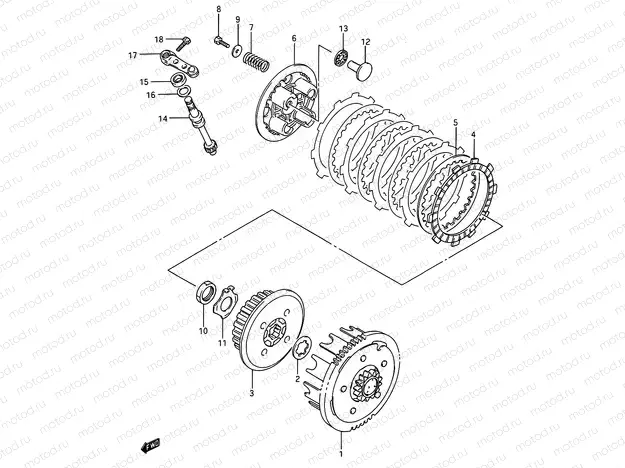10 - CLUTCH (MODEL G/H/J)
