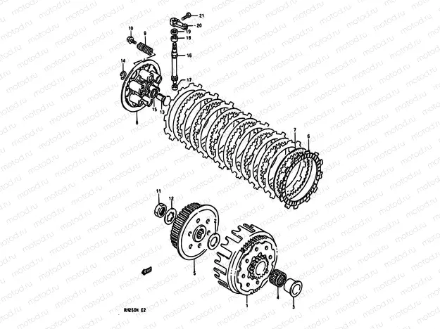 10 - CLUTCH (MODEL K/L/M)