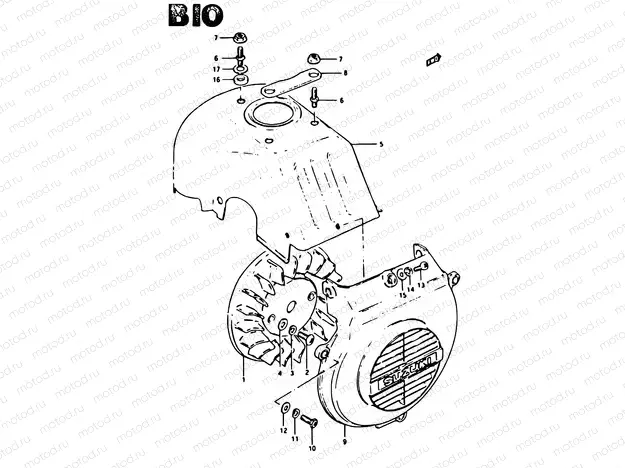 10 - COOLING FAN (MODEL D)