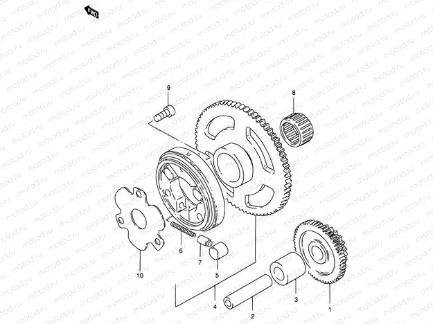 10 - STARTER CLUTCH