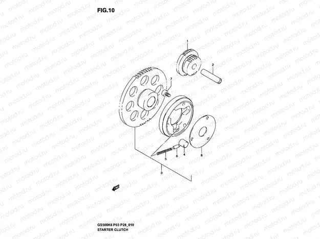 10 - STARTER CLUTCH