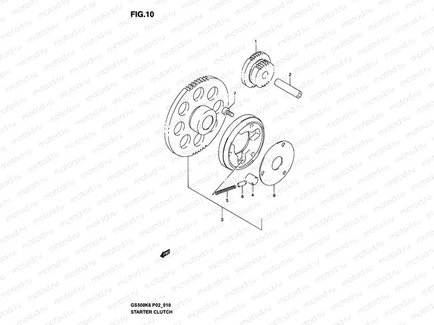 10 - STARTER CLUTCH