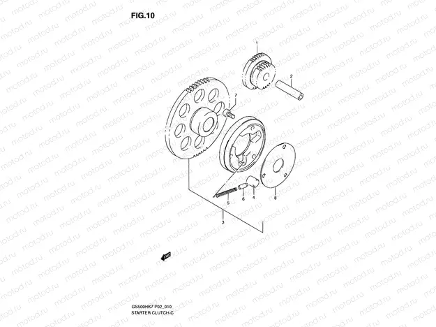 10 - STARTER CLUTCH