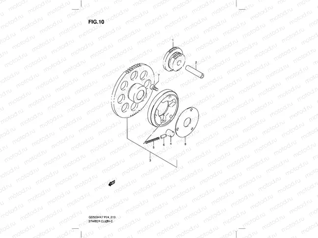 10 - STARTER CLUTCH