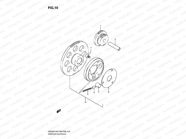 10 - STARTER CLUTCH