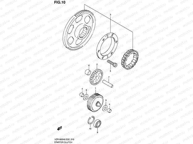10 - STARTER CLUTCH