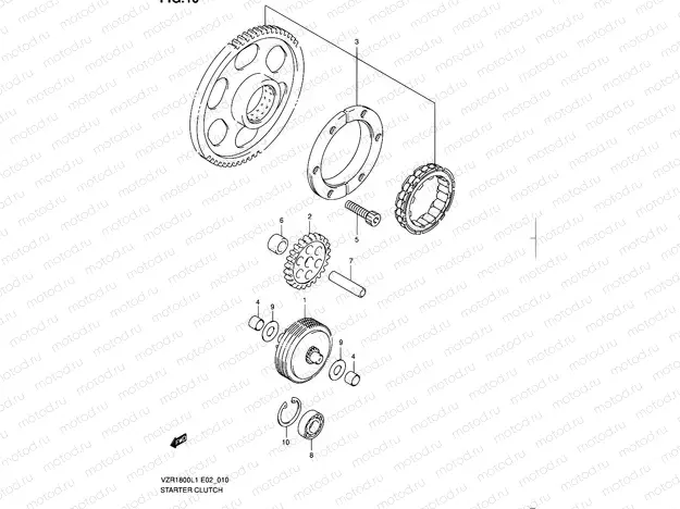 10 - STARTER CLUTCH