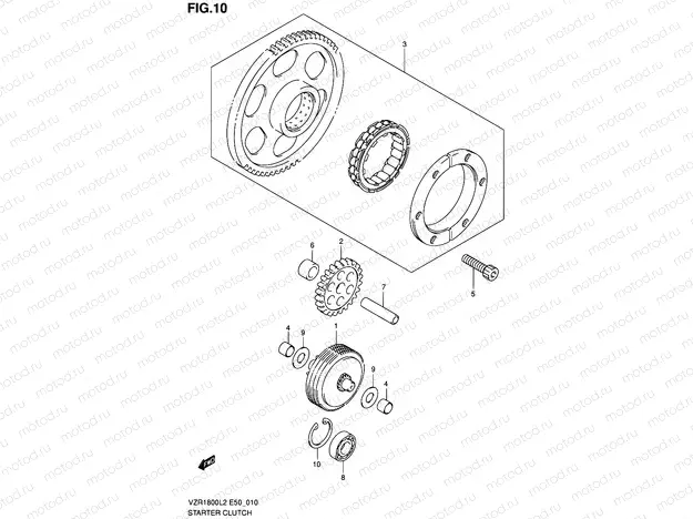 10 - STARTER CLUTCH