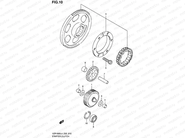 10 - STARTER CLUTCH