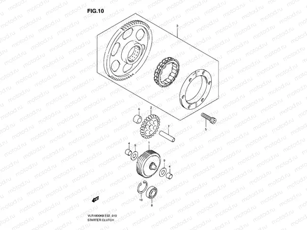 10 - STARTER CLUTCH