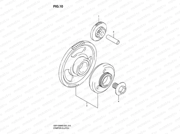 10 - STARTER CLUTCH