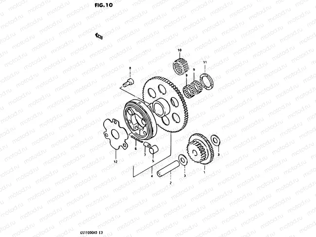 10 - STARTER CLUTCH