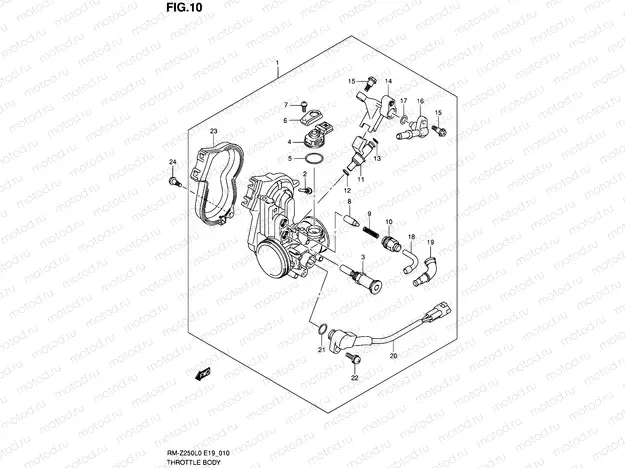 10 - THROTTLE BODY