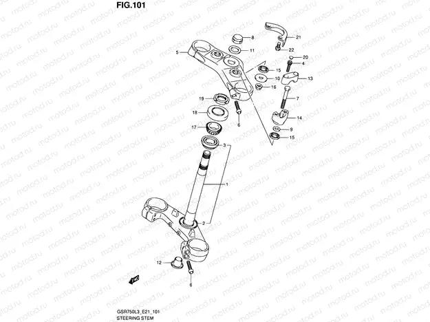 101 - STEERING STEM