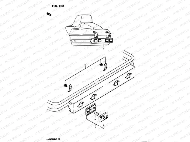 101 - TRAVEL TRUNK MARKER LAMP SET OPTIONAL