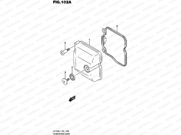 102A - CYLINDER HEAD COVER