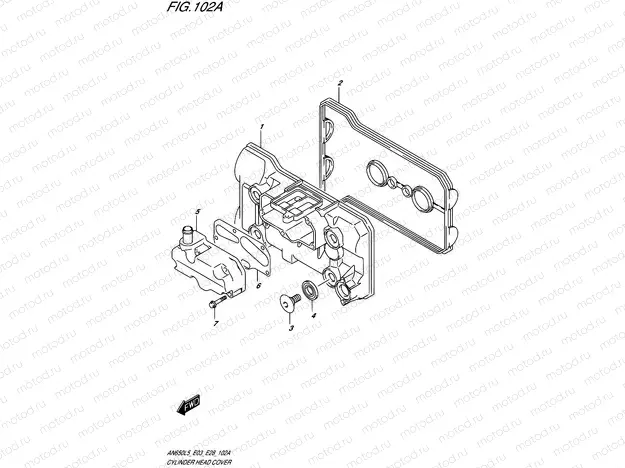 102A - CYLINDER HEAD COVER