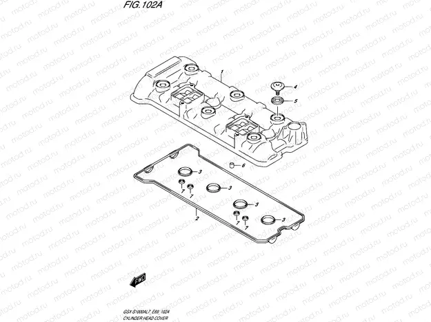 102A - CYLINDER HEAD COVER