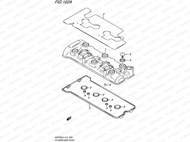 102A - CYLINDER HEAD COVER