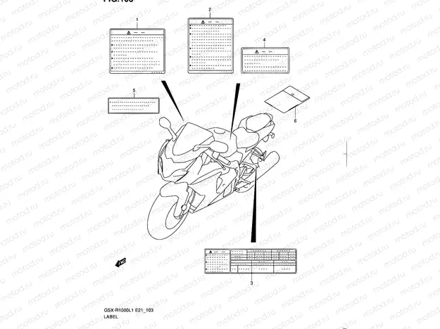 103 - LABEL (GSX-R1000UFL1 E21)