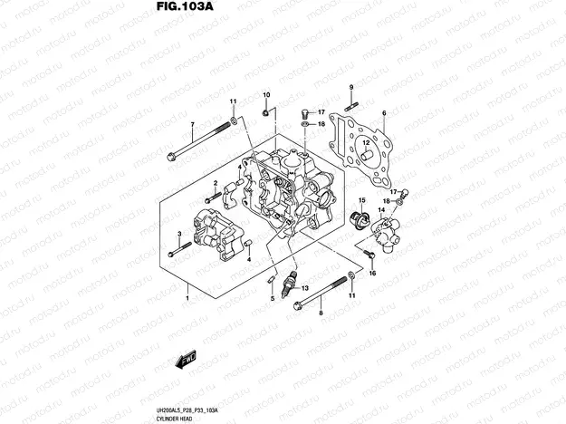 103A - CYLINDER HEAD