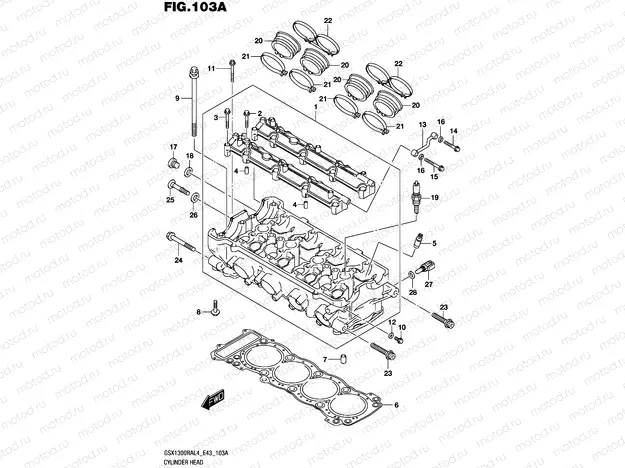 103A - CYLINDER HEAD
