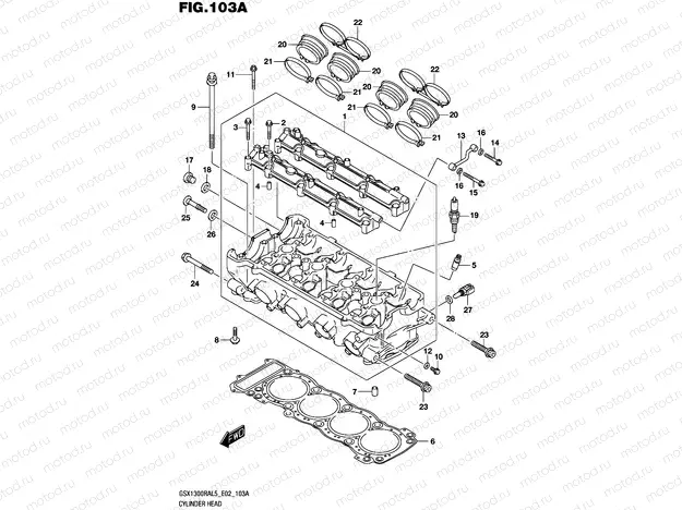 103A - CYLINDER HEAD (GSX1300RAL5 E02)