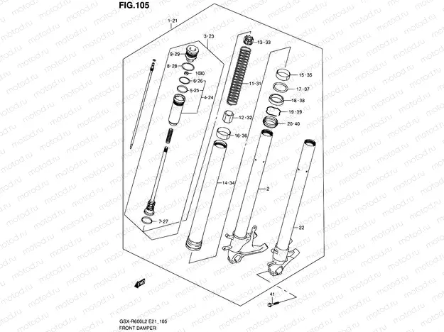 105 - FRONT DAMPER