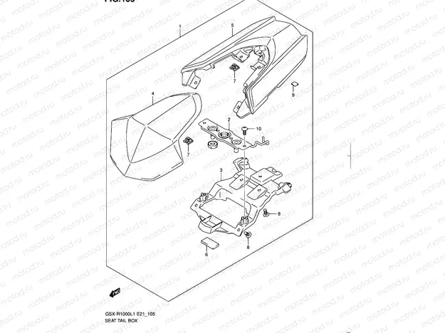 105 - SEAT TAIL BOX