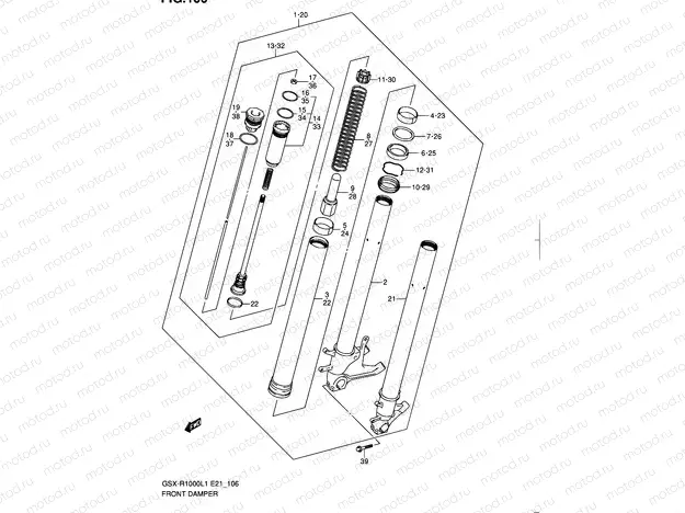 106 - FRONT DAMPER