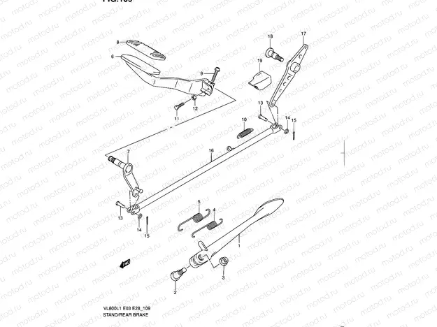 109 - STAND - REAR BRAKE