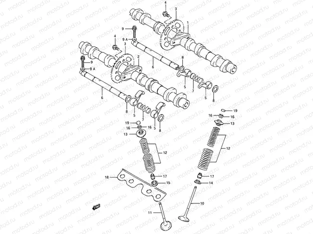 10A - CAM SHAFT / VALVE (MODEL N/P/R/S/T)