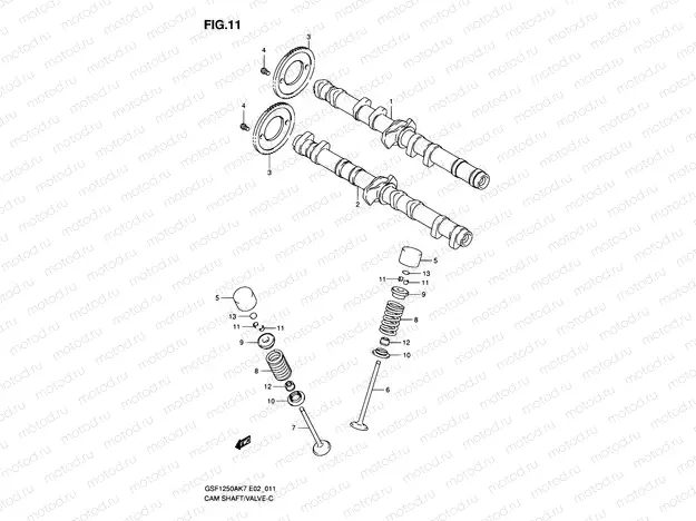 11 - CAM SHAFT - VALVE