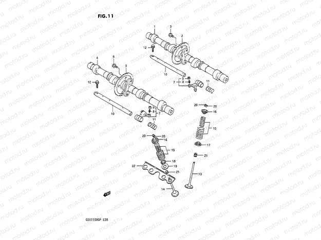 11 - CAM SHAFT - VALVE