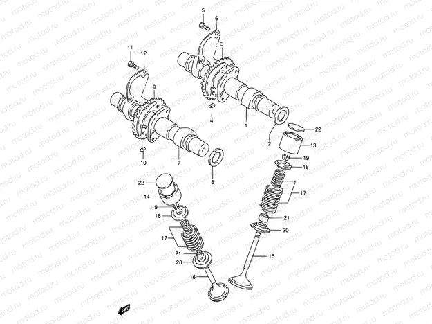11 - CAM SHAFT/VALVE