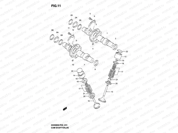 11 - CAMSHAFT-VALVE