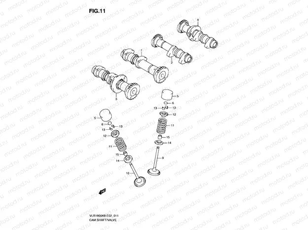 11 - CAMSHAFT - VALVE