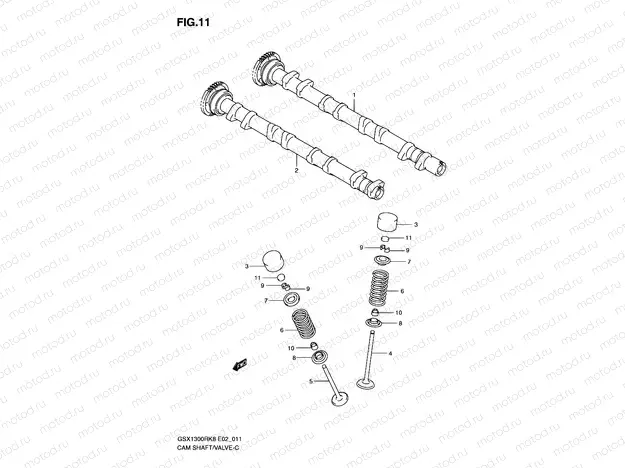11 - CAMSHAFT/VALVE