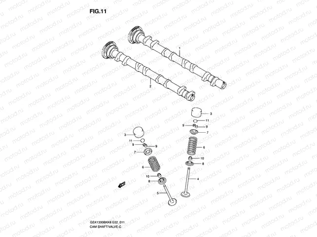 11 - CAMSHAFT/VALVE