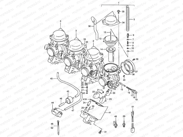 11 - CARBURETOR (MODEL T/V)