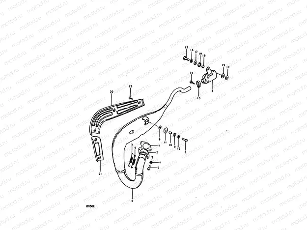11 - MUFFLER (RM50N, RM50T, RM50X)