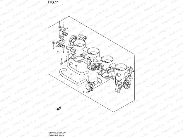 11 - THROTTLE BODY
